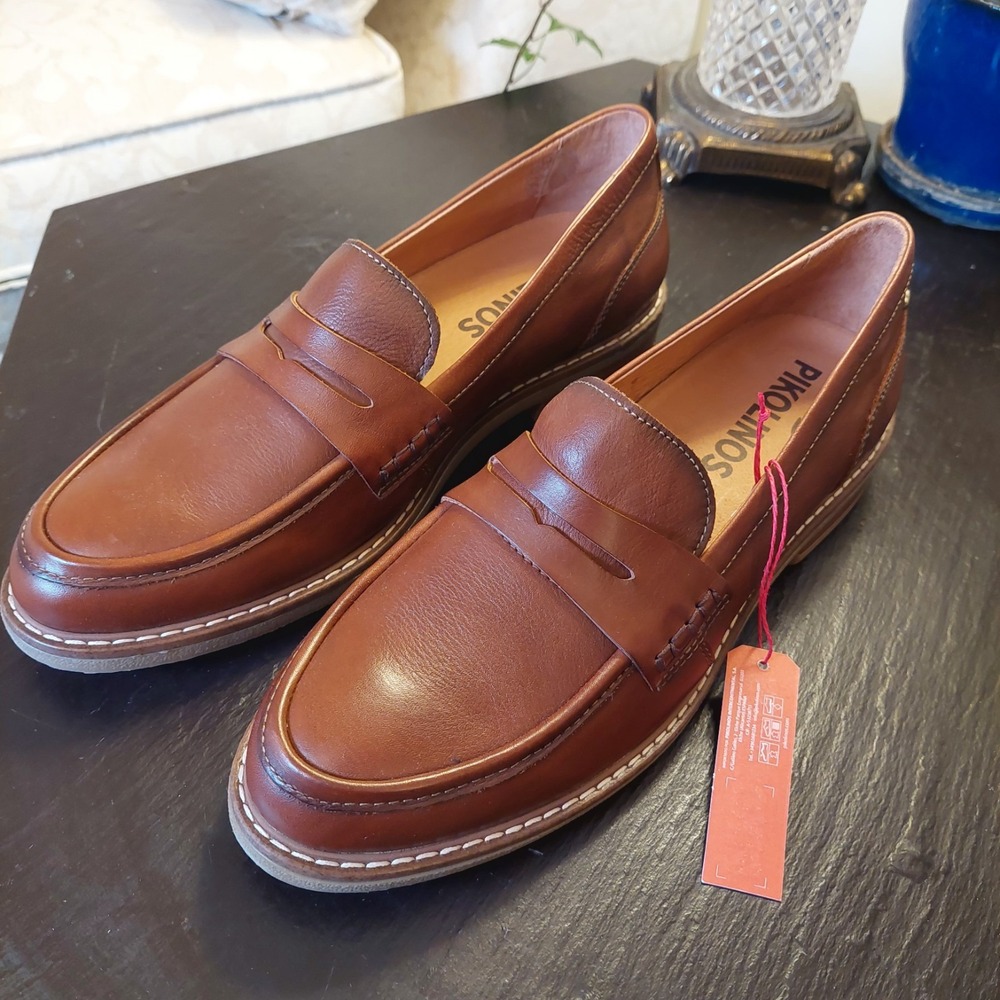 NEW! Pikolinos Wms Aldaya Leather Loafers W8J-3541 Cuero EU 42/US 11.5-12 $185 - Picture 2 of 14